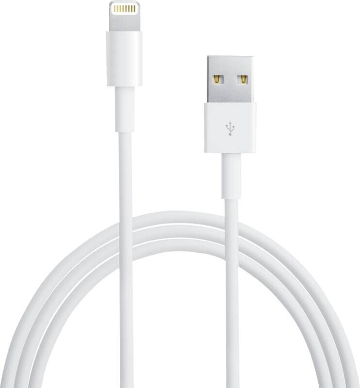 Apple Lightning-naar-USB-kabel (1 m) Oplader Wit