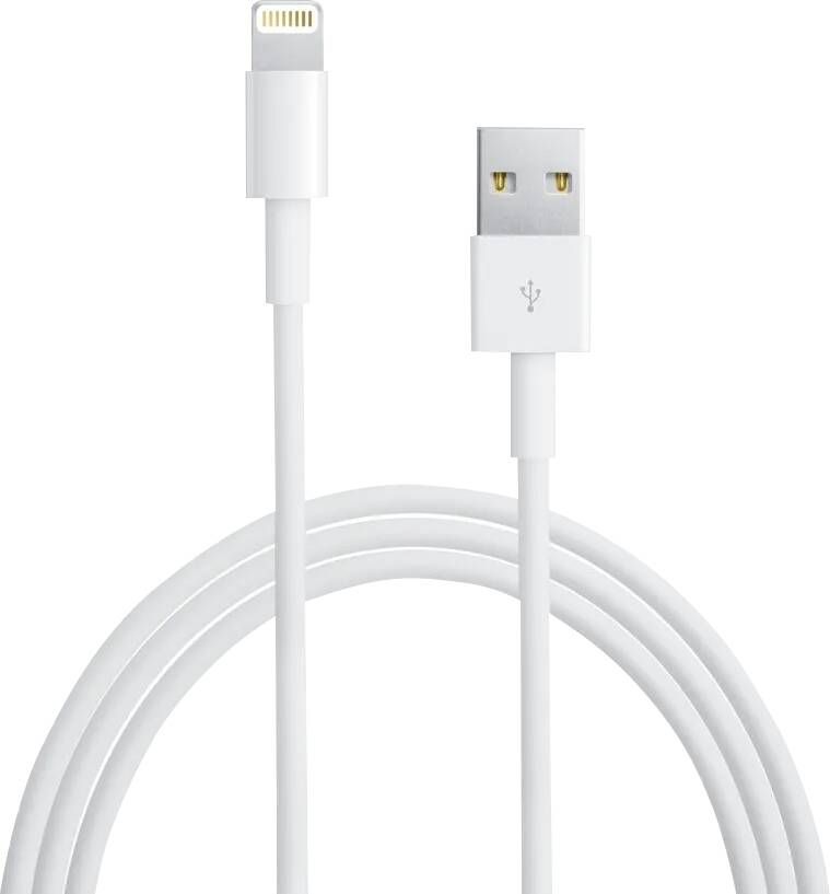 Apple Lightning-naar-USB-kabel (1 m) Oplader Wit