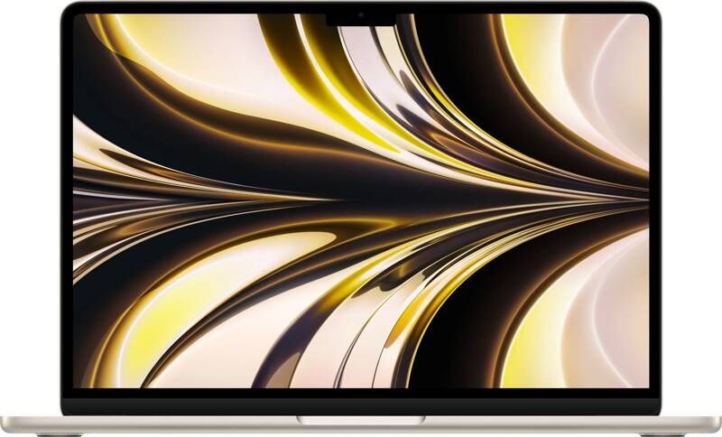 Apple MacBook Air (2022) M2 (8 core CPU 8 core GPU) 16GB 256GB Goud QWERTY