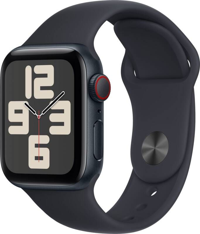 Apple Watch SE (2022) 4G 40mm Midnight Aluminium Sportband M L Smartwatch