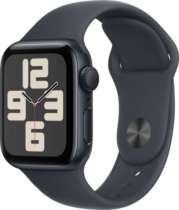 Apple Watch SE 2024 40mm Midnight Sportband M L