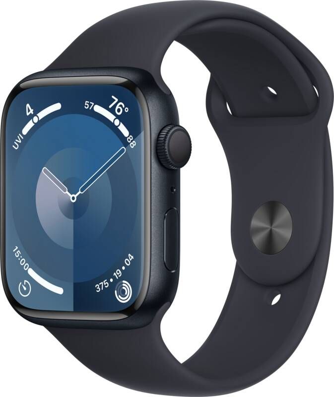 Apple Watch Series 9 45mm Midnight Aluminium Sportband M L Smartwatch