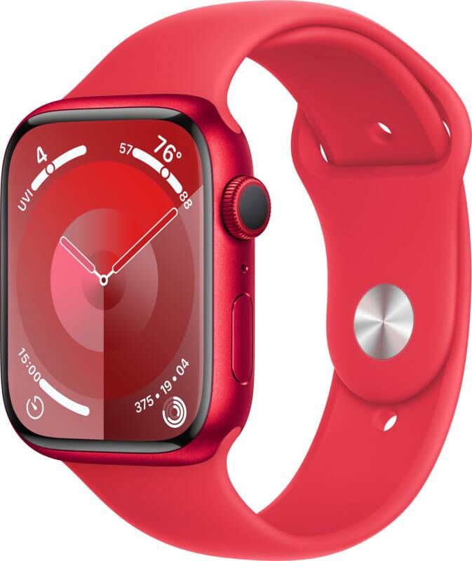 Apple Watch Series 9 45mm (PRODUCT)RED Aluminium Sportband M L Smartwatch Rood