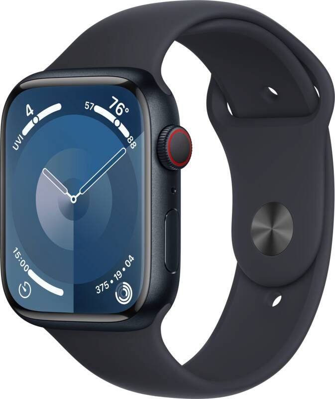 Apple Watch Series 9 4G 45mm Midnight Aluminium Sportband S M