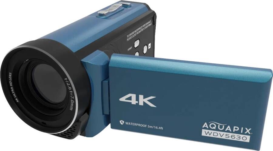 Easypix Aquapix WDV5630 Grijs Blauw | Camcorders | Fotografie Videocamera s | 4260041686397