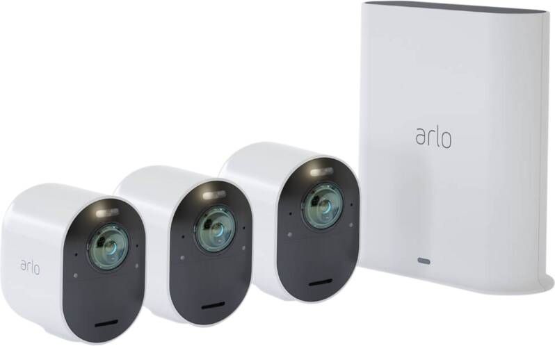 Arlo Ultra 2 3-Pack Wit | elektronica en media | Smart Home Slimme Camera's | 0193108142533