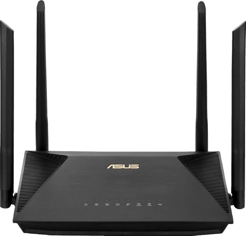 Asus RT-AX53U WiFi 6 Router Mesh router Zwart