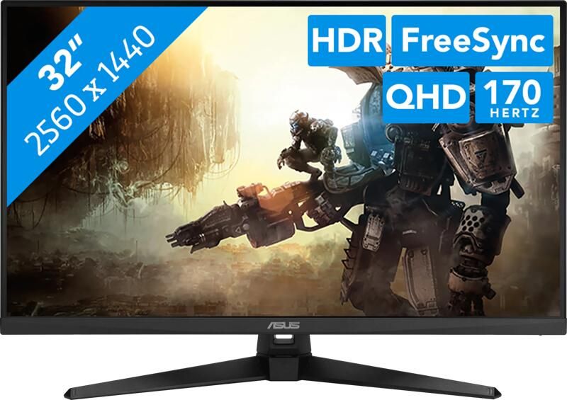 Asus Ledscherm Monitor 80 cm 31 5" Wide Quad HD