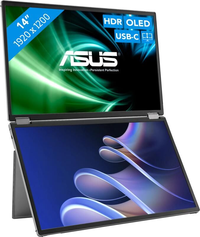 Asus Gaming-monitor MQ149CD ZenScreen Duo 36 cm 14"