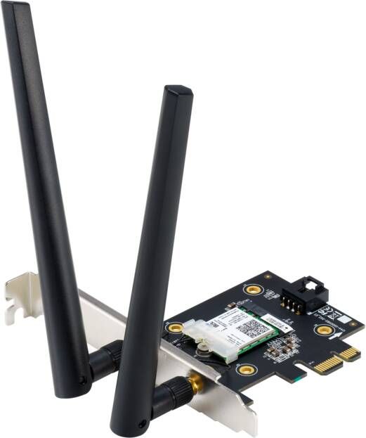 Asus PCE-AX3000 dual-band PCI-E WiFi 6 Wifi adapter Zwart