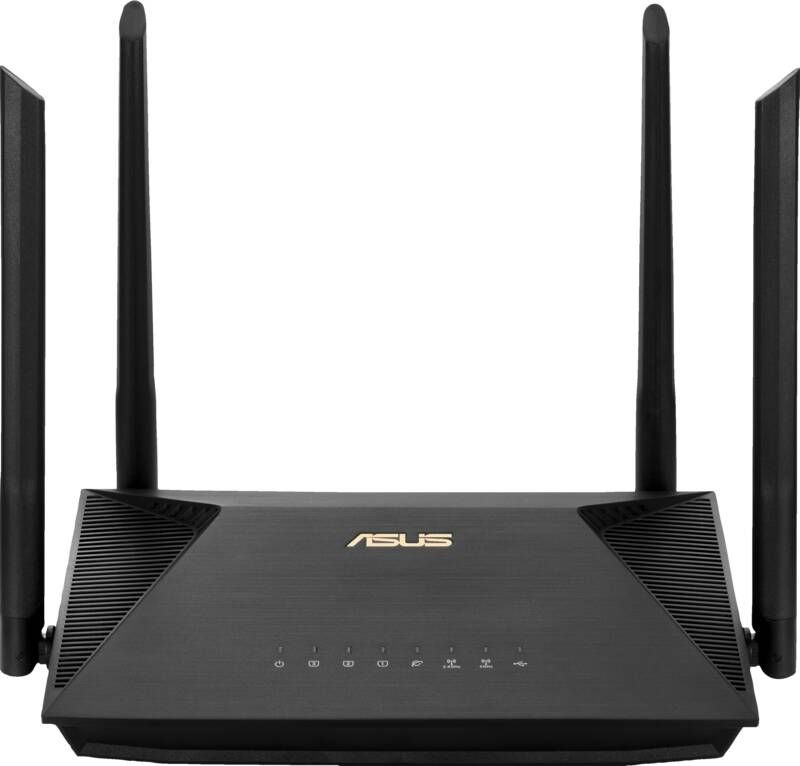 Asus RT-AX53U WiFi 6 Router Mesh router Zwart