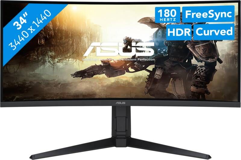 Asus Curved-gaming-monitor VG34VQL3A 86 cm 34" Wide Quad HD