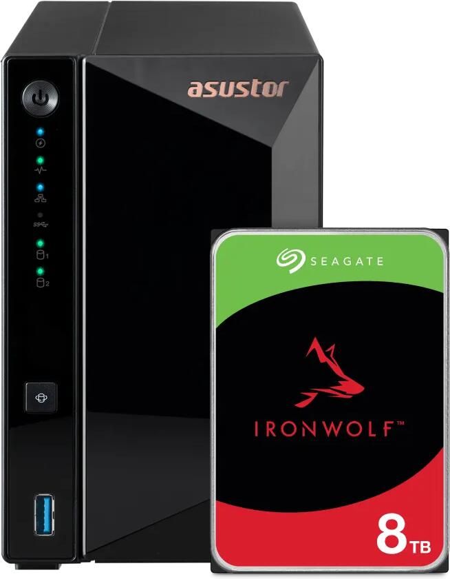 Asustor AS3302T v2 + Seagate Ironwolf 8TB