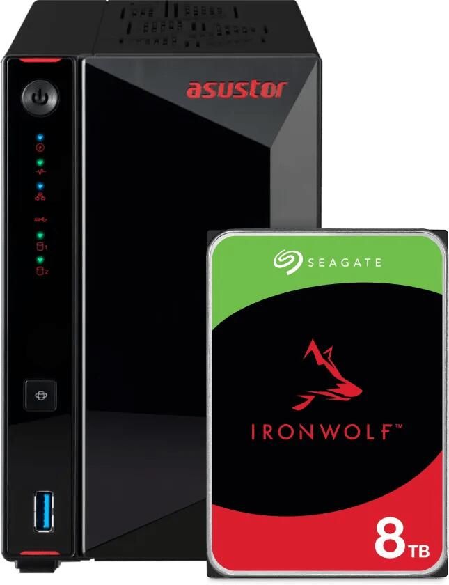 Asustor AS5402T + Seagate Ironwolf 8TB