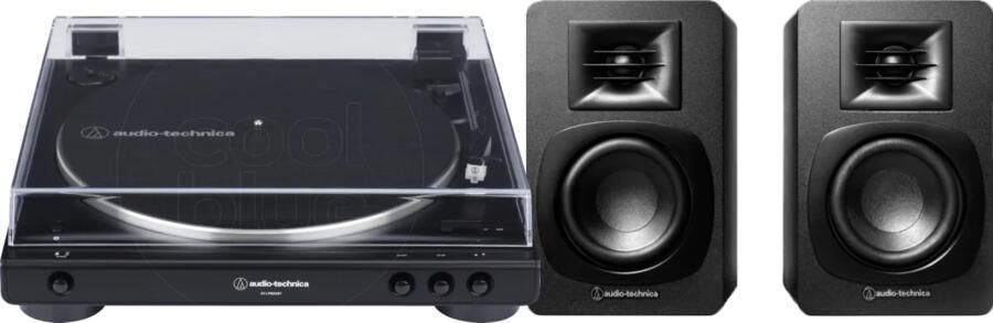 Audio-Technica AT-LP60XBTBK + ATH-SP3X Zwart