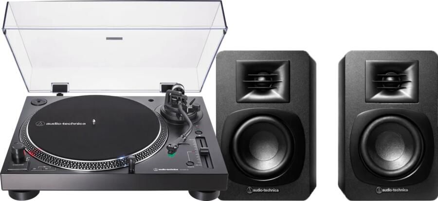 Audio-Technica Audio Technica AT-LP120XBT + ATH-SP3X Zwart