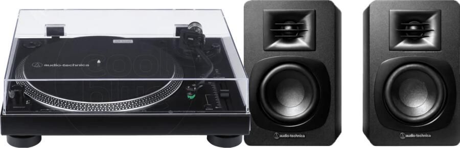 Audio-Technica Audio Technica AT-LP120XUSB + ATH-SP3X Zwart