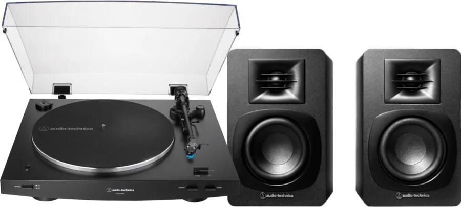 Audio-Technica Audio Technica AT-LP3XBT + ATH-SP3X Zwart