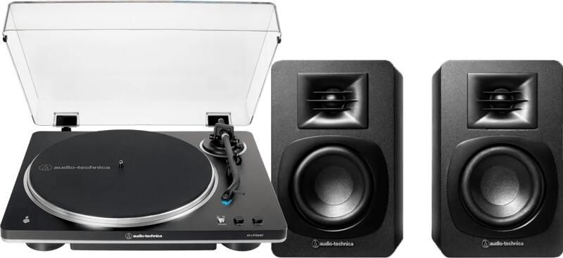 Audio-Technica Audio Technica AT-LP70xBT Zwart + ATH-SP3X Zw