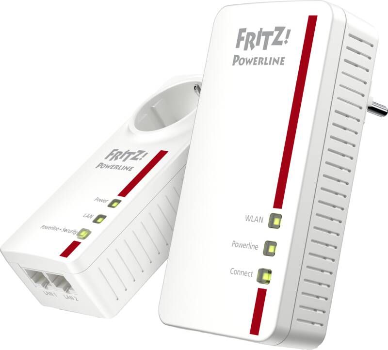AVM FRITZ! Powerline 1260E WLAN Set International WiFi 1200 Mbps 2 adapters - Foto 1