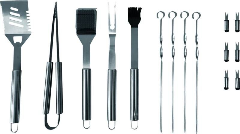 Azzurro BBQ Toolset 15-delig incl. koffer