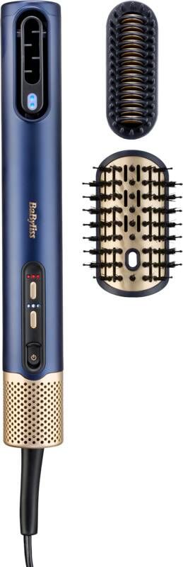 BaByliss 3-in-1 Wet to Dry Air Wand AS6550E Föhn Drogen Stylen Volume High Speed Digitale Haardroger (123km h)