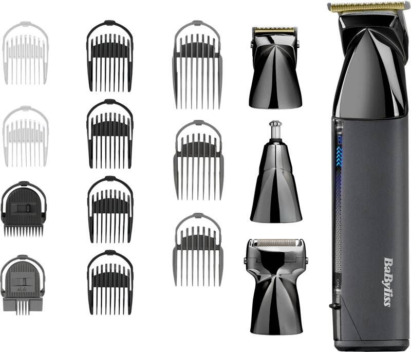 BaByliss MEN Super-X Metal Series Multitrimmer MT991E Special Edition Draadloos Precisietrimmer neustrimmer foilshaver