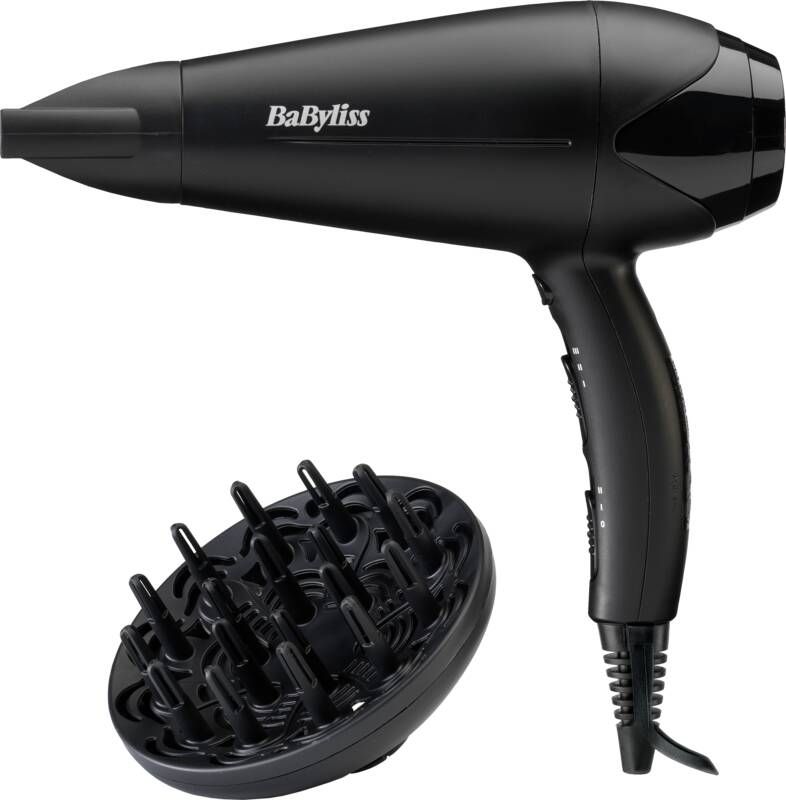 BaByliss Power Dry D563DE Föhn Diffuser Krachtige DC-motor Lichtgewicht