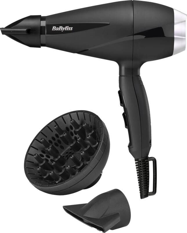 BaByliss Style Pro 2100 Föhn 6710DE Ionische pluiscontrole Diffuser 2 blaasmonden