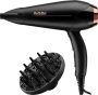 BaByliss Turbo Smooth 2200 Fohn D570DE Ionische Anti-Pluis Föhn met diffuser (15mm) 2200 Watt Haardroger Coolshot - Thumbnail 1