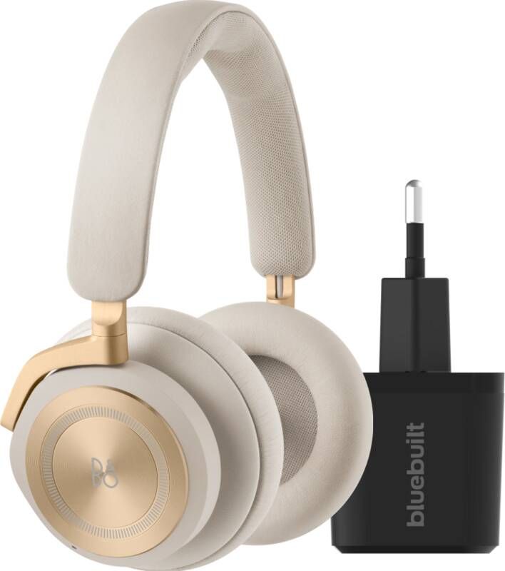 Bang & Olufsen Beoplay HX Goud + BlueBuilt Quick Charge Oplader met Usb A Poort 18W Zwart