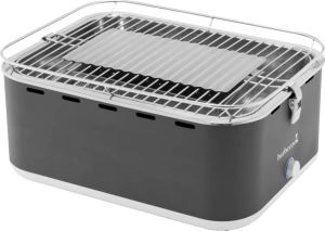 Barbecook Carlo Tafel BBQ Houtskool BBQ barbecue Incl. Draagtas Urban Grey 44 x 33 x 21cm