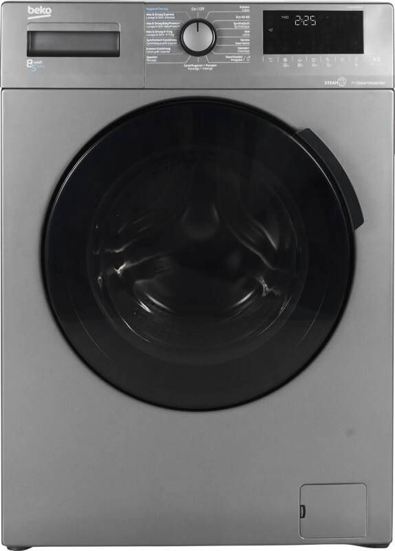 Beko HTV8716XMST was droogmachine grijs 8kg 5kg 1400tpm