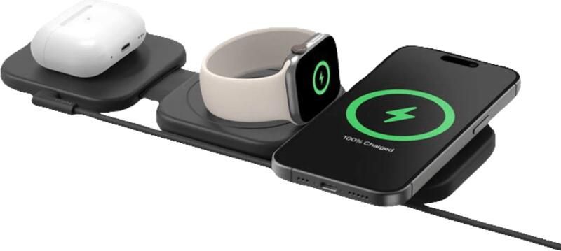 Belkin 3-in-1 Magnetisch Draadloze Oplader met Qi2 15W