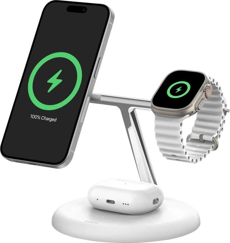 Belkin Magnetic Adjustable Charging Stand WIZ023VFWH | Draadloze opladers | 0745883868742