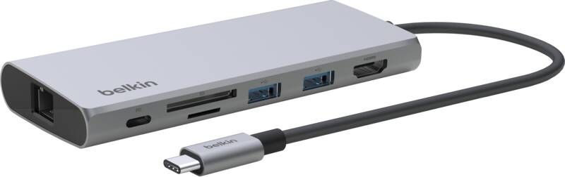 Belkin USB-C 6-in-1 Multimedia Hub INC009BTSGY | USB-Hubs | Accessoires&Toebehoren Computer toebehoren | 0745883842797