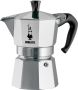 Bialetti Moka Express Middel 4 Kops espresso 190ml Zilver - Thumbnail 1
