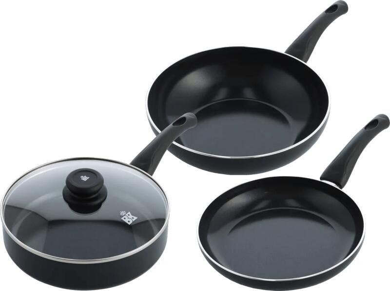BK Brilliant Koekenpannenset 24 + 28 cm + Hapjespan