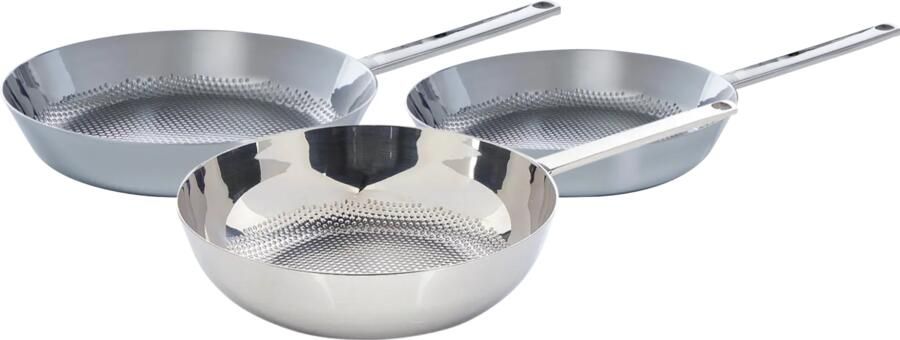 BK Conical Koekenpannenset 24 + 28 cm + Wokpan 30 cm