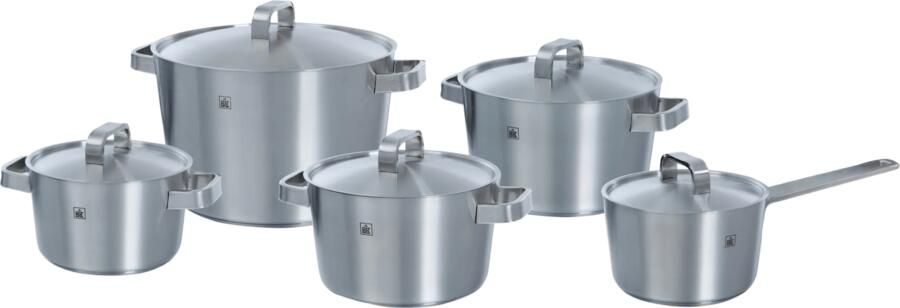BK Conical+ kookpannenset 5-delig RVS inductie