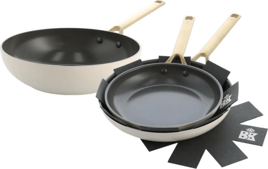 BK Sublime Koekenpannenset 24 + 28 cm + Wokpan 28 cm