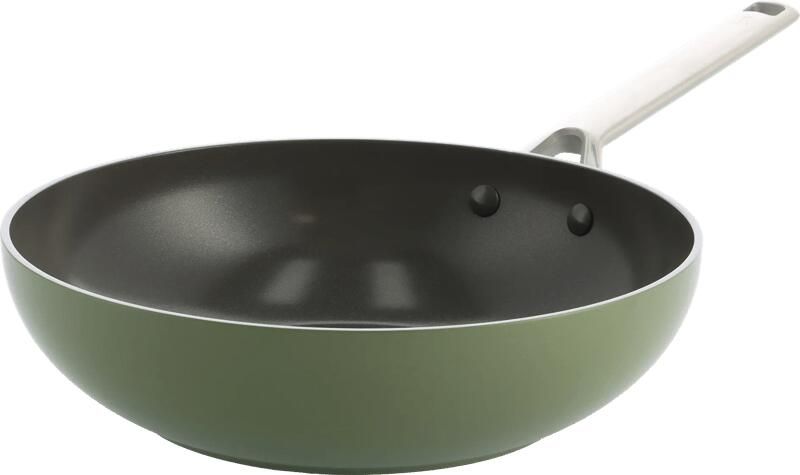 BK Sublime Wokpan Ø 28 cm Olijfgroen