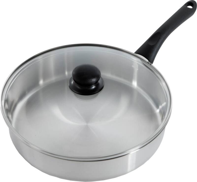 BK Bold hapjespan met deksel ø28 cm rvs inductie PFAS-vrij