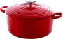 BK Bourgogne braadpan Ø 24 cm rood gietijzer inductie - Thumbnail 1