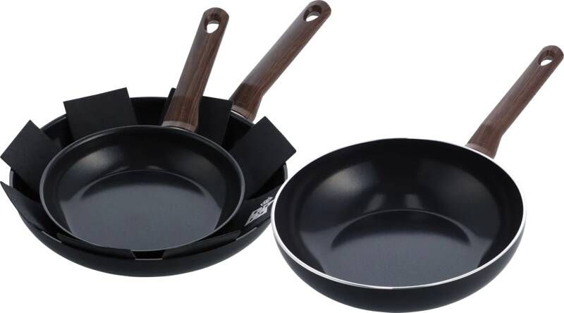BK Simply Ceramic Keramische koekenpannenset 24 + 28 cm + Wokpan 28 cm