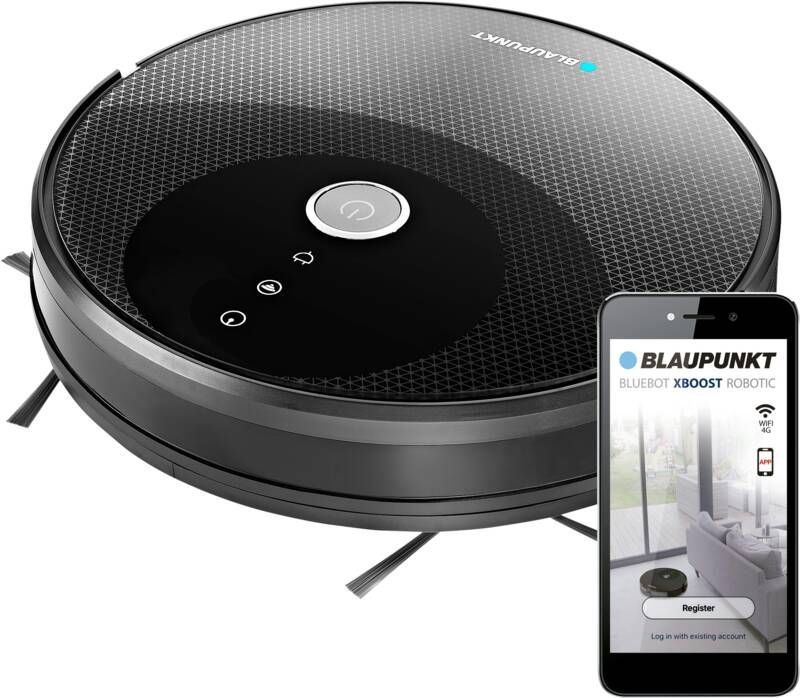 Blaupunkt Bluebot XBOOST BPK-VCBB1XB Robotstofzuiger met dweilfunctie Laadstation Turbo zuigfunctie