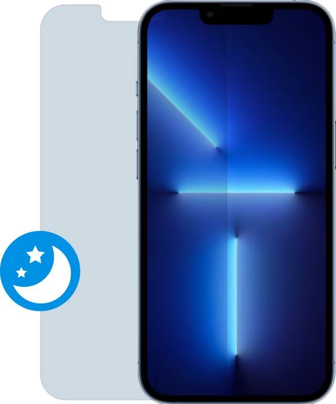 BlueBuilt Apple iPhone 14 13 13 Pro Blauw Licht Filter Screenprotector Glas