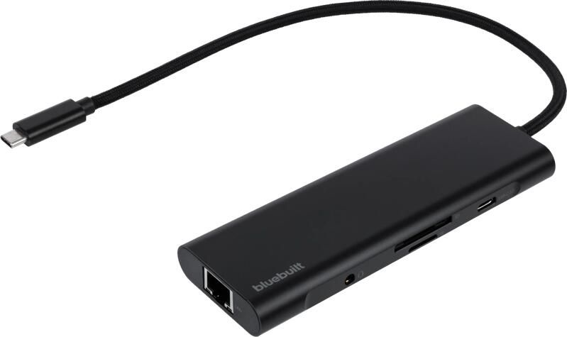 BlueBuilt 8-in-1 HDMI Docking Station met Usb C Zwart
