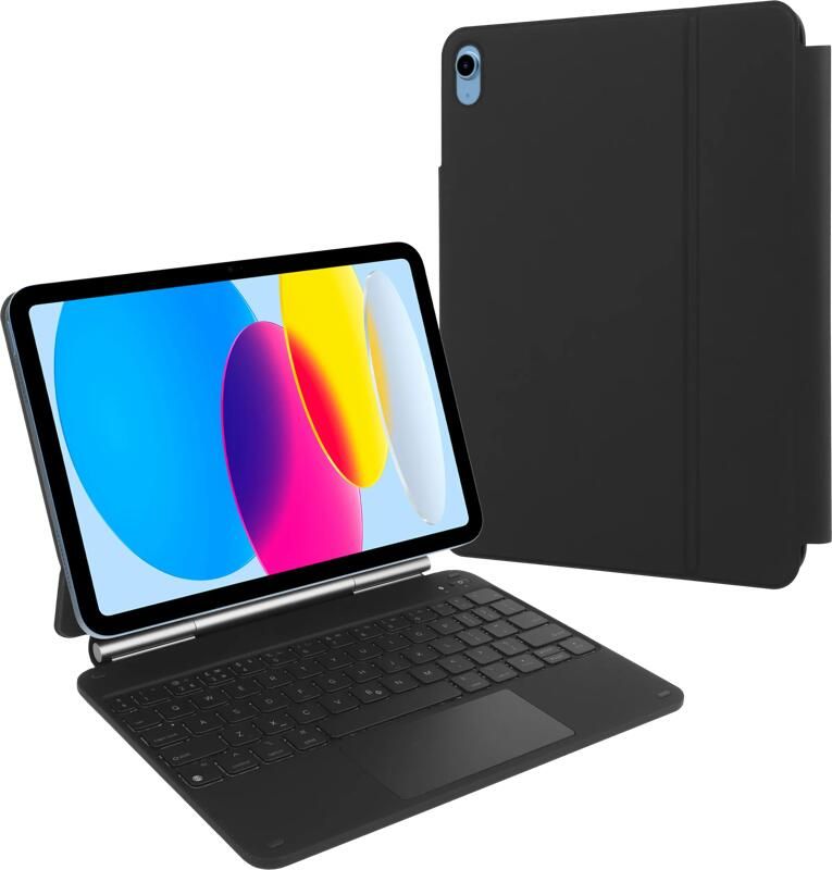 BlueBuilt Apple iPad (2025 2022) 11 inch Toetsenbord Hoes QWERTY Zwart