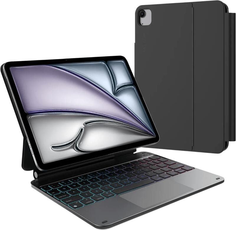 BlueBuilt Apple iPad Air (2026 2025 2024) 11 inch Toetsenbord Hoes QWERTY Zwart